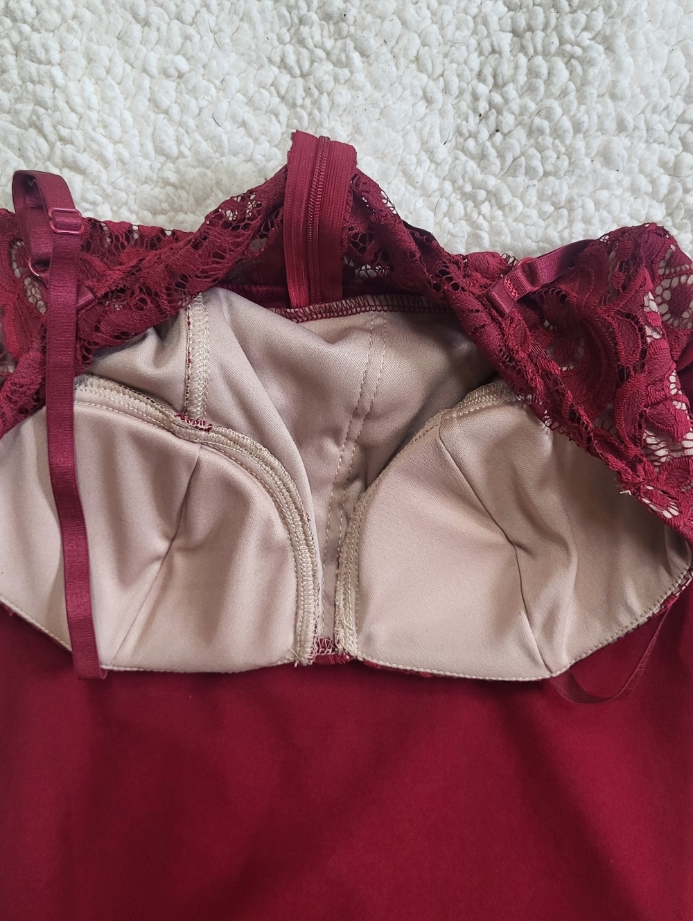 Chocolate USA Burgandy Dress Size Small - Picture 3 of 7